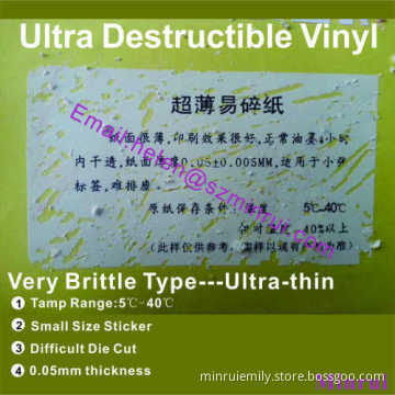 Ultra Thin Vinyl Eggshell Sticker Paper Material,can't Remove Graffiti Sticker Egg Shell 